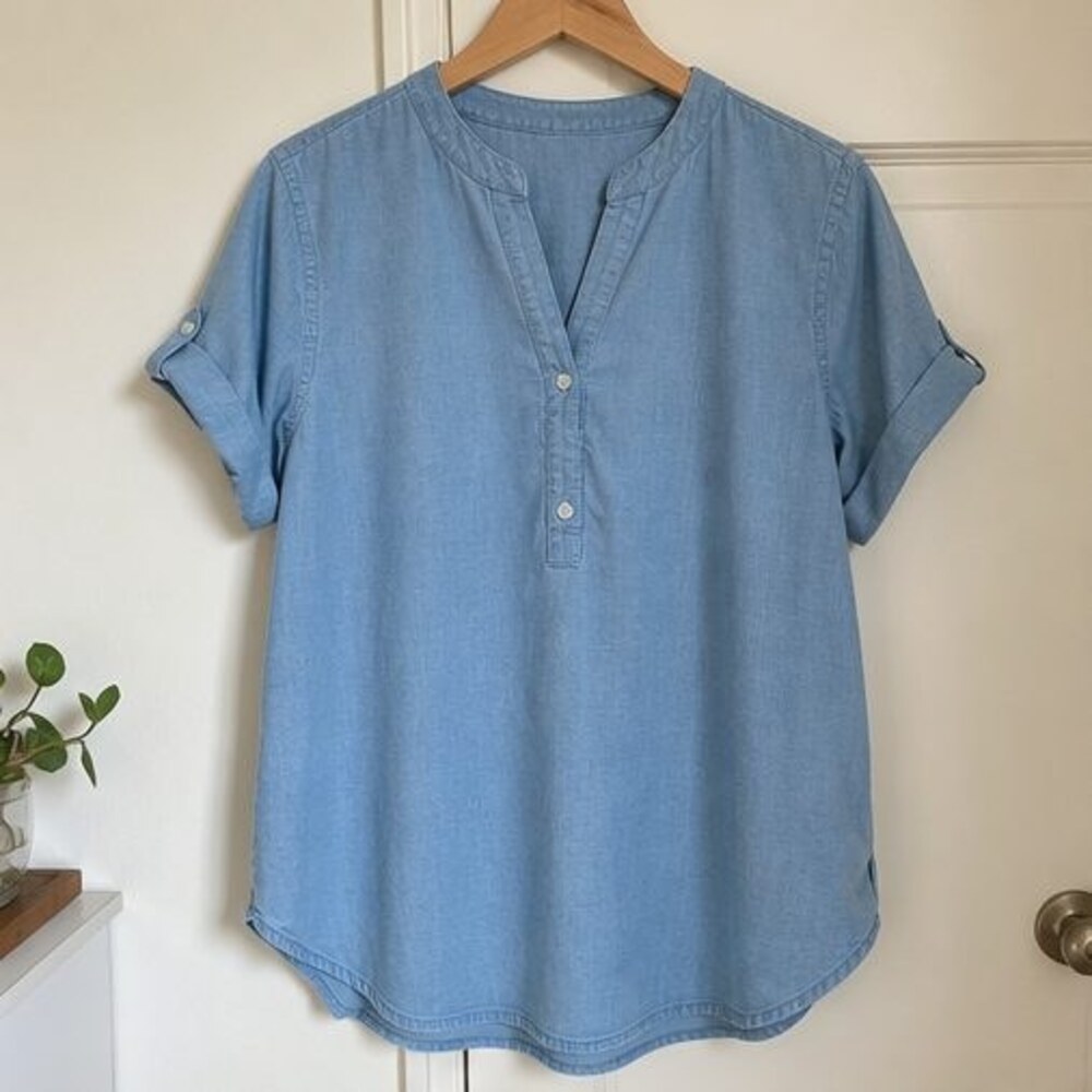 Sand Button Blouse